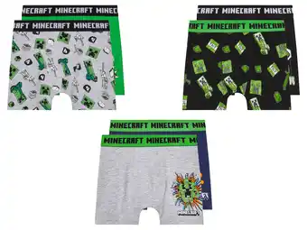 Lidl 2 kinder boxershorts Minecraft aanbieding