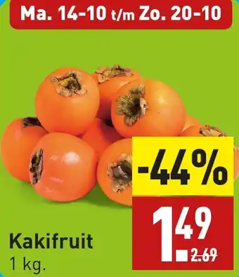 ALDI Kakifruit aanbieding