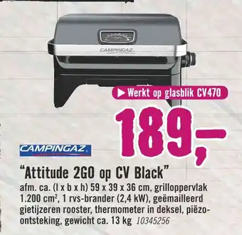 Hornbach Campingaz "Attitude 2G0 op CV Black' 17 aanbieding