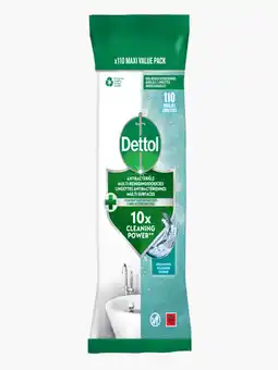 Flink Dettol Maxi Doekjes Ocean 110 St aanbieding