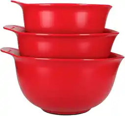 Amazon KitchenAid KQG175OSERE, Mengkommen, 3 L, 4 L en 5 L, 3 stuks, Red aanbieding