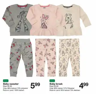 Zeeman Baby sweater 68-86 aanbieding