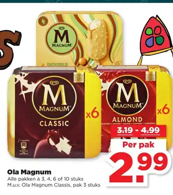 PLUS Ola Magnum per pak aanbieding