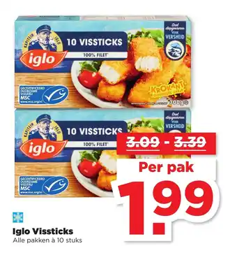 PLUS Iglo Vissticks aanbieding