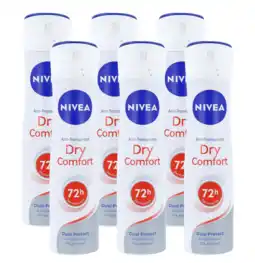 De Online Drogist Nivea Dry Comfort Deodorant Spray Multiverpakking aanbieding