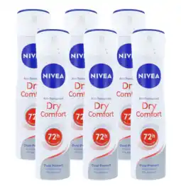 De Online Drogist Nivea Dry Comfort Deodorant Spray Multiverpakking aanbieding