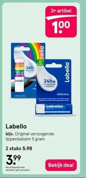 Etos Labello aanbieding