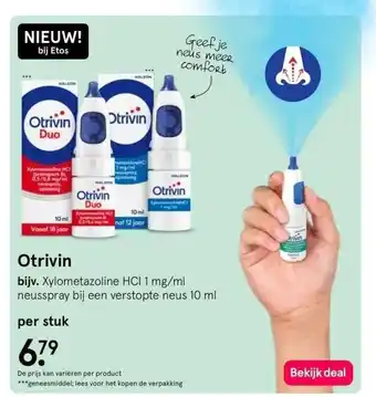 Etos Otrivin aanbieding