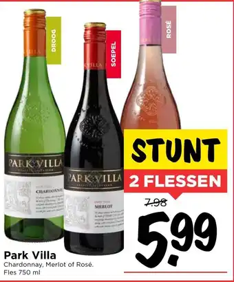 Vomar Voordeelmarkt Park Villa wijn 2*750ml aanbieding