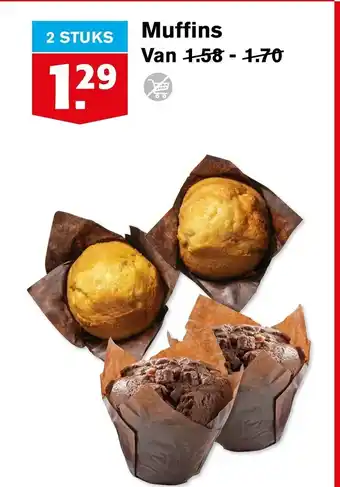 Hoogvliet Muffins aanbieding