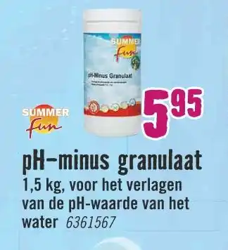 Hornbach Summer Fun pH-minus granulaat aanbieding