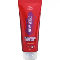 Jumbo Wella New Wave Ultra Strong Power Hold Gel 200ml aanbieding