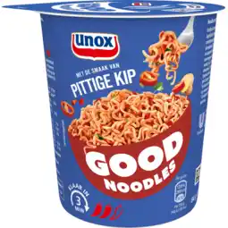 Jumbo Unox Good Noodles Cup Pittige Kip 64g aanbieding