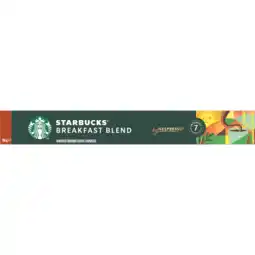 Jumbo Starbucks by Nespresso Breakfast Blend - 10 koffiecups aanbieding