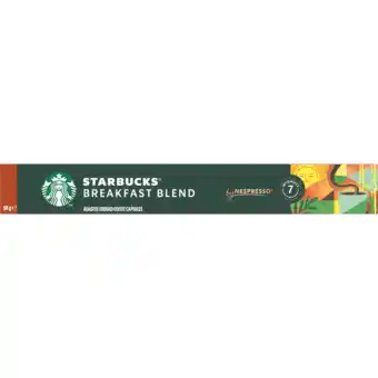 Jumbo Starbucks by Nespresso Breakfast Blend - 10 koffiecups aanbieding