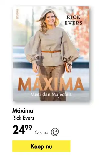 The Read Shop Máxima na Rick Evers aanbieding