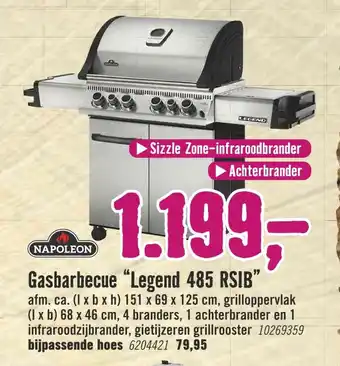 Hornbach Napoleon Gasbarbecue "Legend 485 RSIB aanbieding