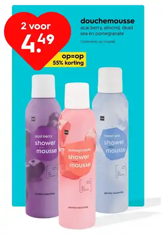 HEMA douchemousse aanbieding