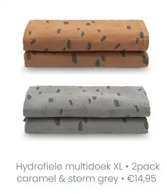 Baby & Tiener Hydrofiele multidoek XL • 2pack aanbieding