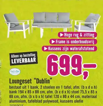 Hornbach Loungeset "Dublin" aanbieding