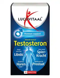 De Online Drogist Lucovitaal Testosteron Mannen Support Tabletten aanbieding