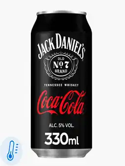 Flink Jack Daniels & Cola 5% 33cl aanbieding