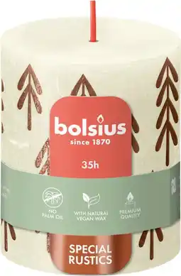 Intratuin Bolsius stompkaars Bolsius Shine wit 35 uur D 6,8 H 8 cm aanbieding