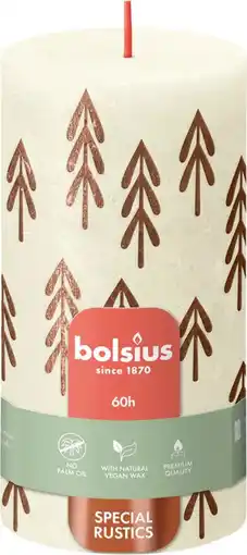 Intratuin Bolsius stompkaars Bolsius Shine wit 60 uur D 6,8 H 13 cm aanbieding