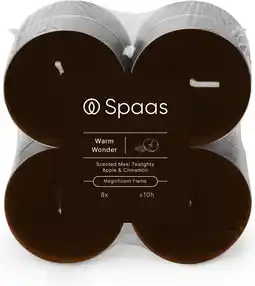Intratuin Spaas geurkaars Essential collection Warm Wonder bruin 10 uur D 6 H 2,1 cm 8 stuks aanbieding