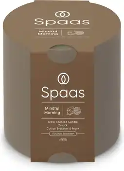 Intratuin Spaas geurkaars Essential collection Mindful Morning taupe 55 uur D 10 H 10 cm aanbieding