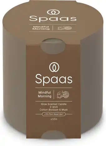 Intratuin Spaas geurkaars Essential collection Mindful Morning taupe 55 uur D 10 H 10 cm aanbieding