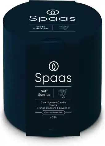 Intratuin Spaas geurkaars Essential collection Soft Sunrise blauw 55 uur D 10 H 10 cm aanbieding