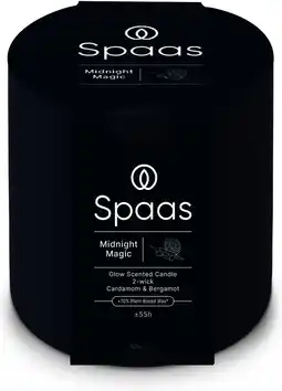 Intratuin Spaas geurkaars Essential collection Midnight Magic blauw 55 uur D 10 H 10 cm aanbieding