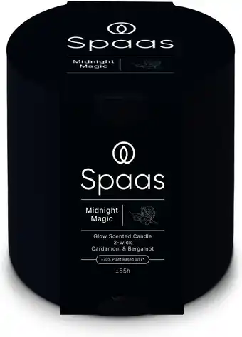 Intratuin Spaas geurkaars Essential collection Midnight Magic blauw 55 uur D 10 H 10 cm aanbieding