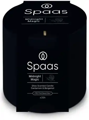 Intratuin Spaas geurkaars Essential collection Midnight Magic blauw 35 uur D 7 H 7 cm aanbieding