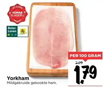 Vomar Voordeelmarkt Yorkham 100g aanbieding