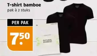 Poiesz T-shirt bamboe aanbieding