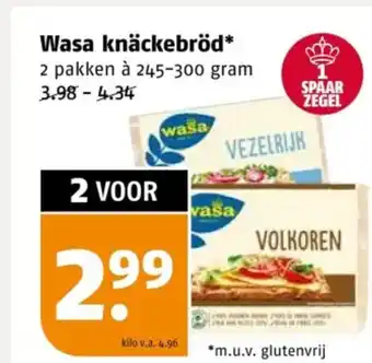 Poiesz Wasa knäckebröd aanbieding