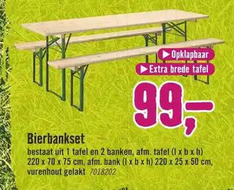 Hornbach Bierbankset aanbieding