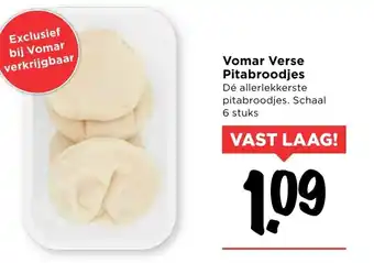 Vomar Voordeelmarkt Vomar verse pitabroodjes 6st aanbieding