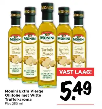 Vomar Voordeelmarkt Monini Extra Vierge olijfolie met Witte Truffel-aroma 250ml aanbieding