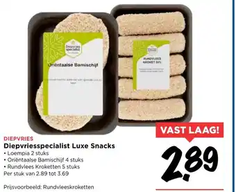 Vomar Voordeelmarkt Diepvriesspecialist Luxe Snacks aanbieding