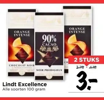 Vomar Voordeelmarkt Lindt Excellence 2*100g aanbieding