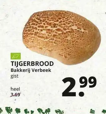 Natuurwinkel Tijgerbrood Bakkerij Verbeek aanbieding