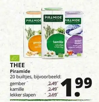 Natuurwinkel Thee Piramide aanbieding