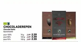 Ekoplaza Chocoladerepen Chocolat Stella aanbieding