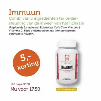 De Rode Pilaren Immuun Combi Van 3 Ingrediënten Ter Ondersteuning Van De Afweer Van Het Lichaam 5,- Korting aanbieding