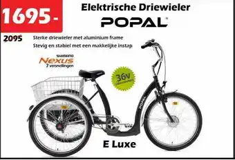 iTEK Elektrische Driewieler Popal aanbieding