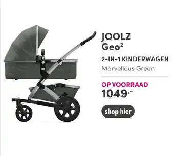 Baby & Tiener Joolz Geo2 2-in-1kinderwagen Marvellous Green aanbieding