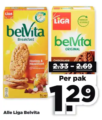 PLUS Alle Liga Belvita aanbieding